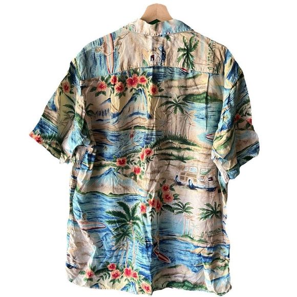 Tommy Hilfiger Vintage Beach Button Down Shirt - Picture 2 of 8